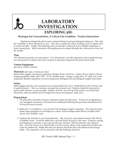 Teacher Instructions - JBS Science Department