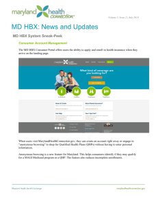 MD HBX Monthly Communications (July) 072514.docx