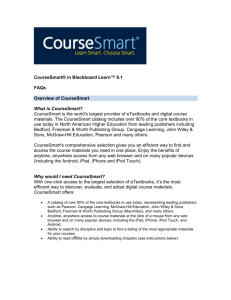 9.1 FAQs Overview Of CourseSmart