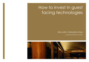 How to invest in guest facing technologies - at