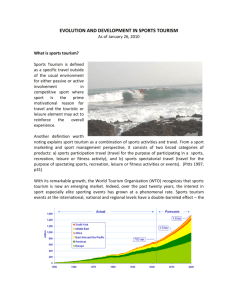 evolution and development in sports tourism