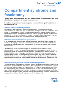 Compartment syndrome and fasciotomy