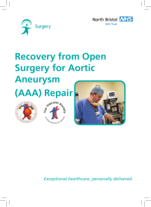 Recovery From Abdominal Aortic Aneurysm - NBT