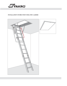 installation instruction for attic ladder