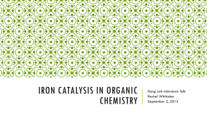 Iron Catalysis in Organic Chemistry