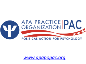 Political Action for Psychology