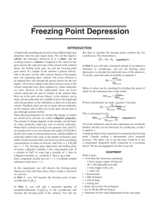 Freezing point depression