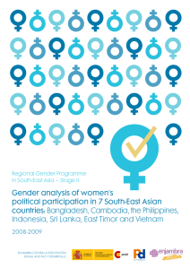 Gender analysis of women's political participation in 7