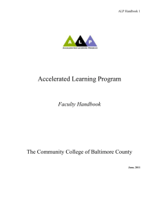 CCBC ALP Faculty Handbook