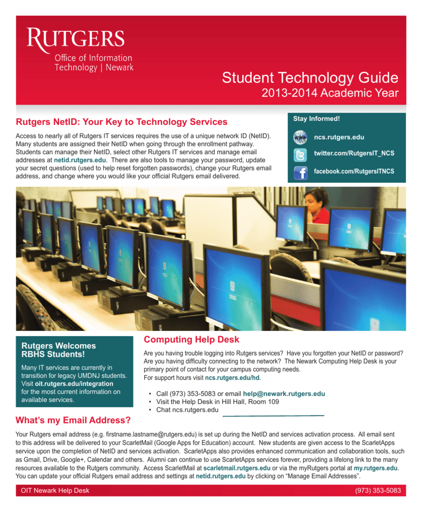 Student Technology Guide Newark Computing Services