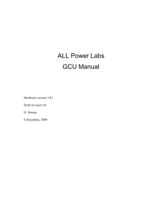 ALL Power Labs GCU Manual