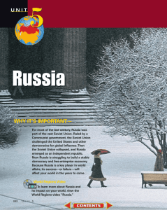 Chapter 14: The Physical Geography of Russia