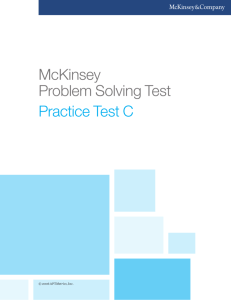 McKinsey Problem Solving Test Practice Test C