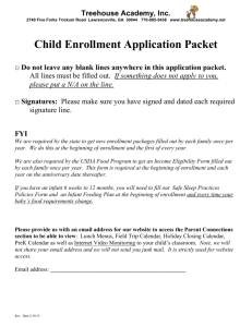 child enrollment form