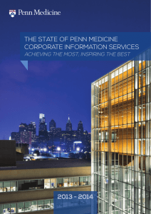 State of Penn Information Services Penn Medicine