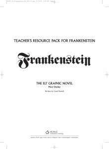 teacher's resource pack for frankenstein