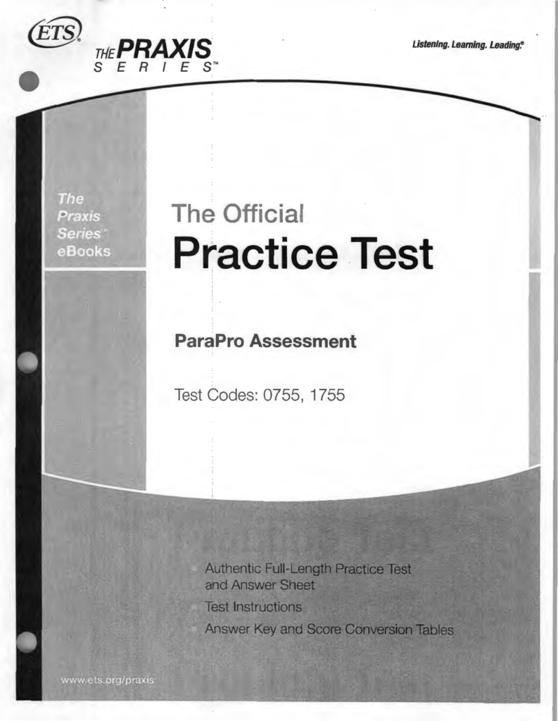 the practice test