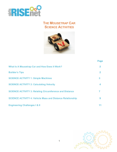 Mousetrap Car Science