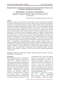 Ranking Feedback and Disclosure Mechanisms based on Johari