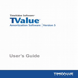 User's Guide - TimeValue Software