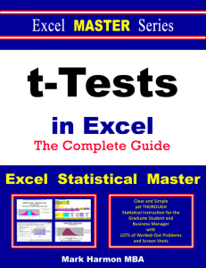 The t Test - Excel Master Series