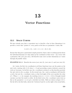 Chapter 13: Vector Functions
