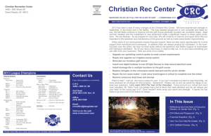 November 19, 2013 Edition - Christian Recreation Center