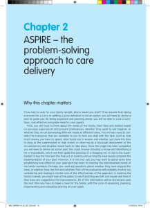 Chapter 2: ASPIRE – the problem-solving approach to