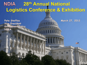 NDIA Government Policy Logistics Conference Presentation