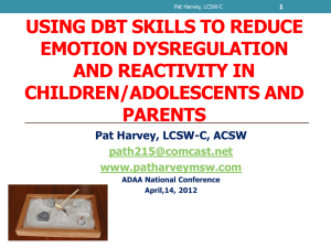 Using DBT Skills to Reduce Emotion Dysregulation in Adolescents