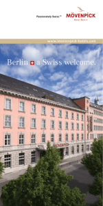 Berlin a Swiss welcome. - Mövenpick Hotel & Resorts Mövenpick