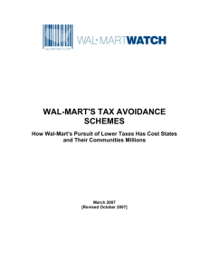 wal-mart's tax avoidance schemes