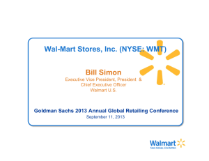 Wal-Mart Stores, Inc. (NYSE: WMT) Bill Simon