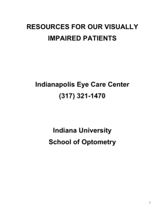 Resources for Our Visually Impaired Patients