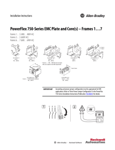 PowerFlex 750-Series EMC Plate and Core(s)