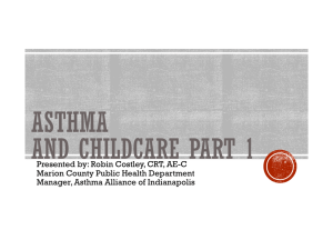 ASTHMA AND CHILDCARE PART 1