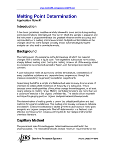 Melting Point Determination