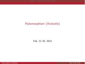 Hylomorphism (Aristotle)