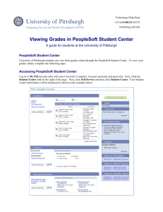 Viewing Grades - University of Pittsburgh at Bradford