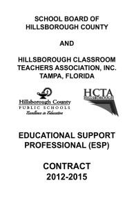 CONTRACT 2012-2015 - Hillsborough County Schools