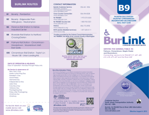 Burlink B9 Schedule - Cross County Connection TMA