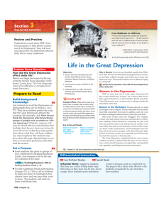Ch. 23 Sec. 3 Life in the Great Depression Textbook