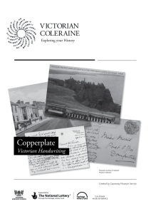 Copperplate - Victorian Handwriting