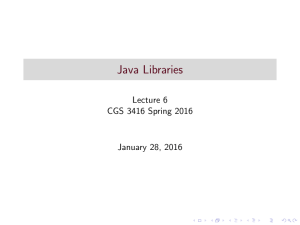 Java Libraries
