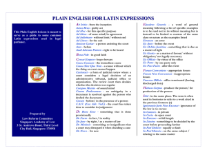 plain english for latin expressions