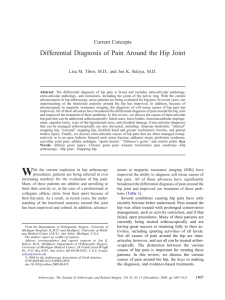 Differential Diagnosis of Pain Around the Hip Joint