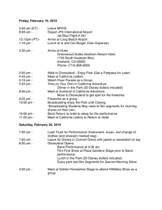 Updated Itinerary - MPHS Performing Arts Parents Website