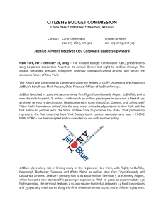 JetBlue Airways Receives CBC Corporate Leadership Award