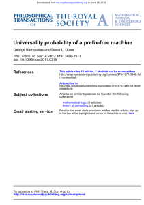 Universality probability of a prefix-free machine