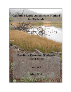 California Rapid Assessment Method for Wetlands Bar